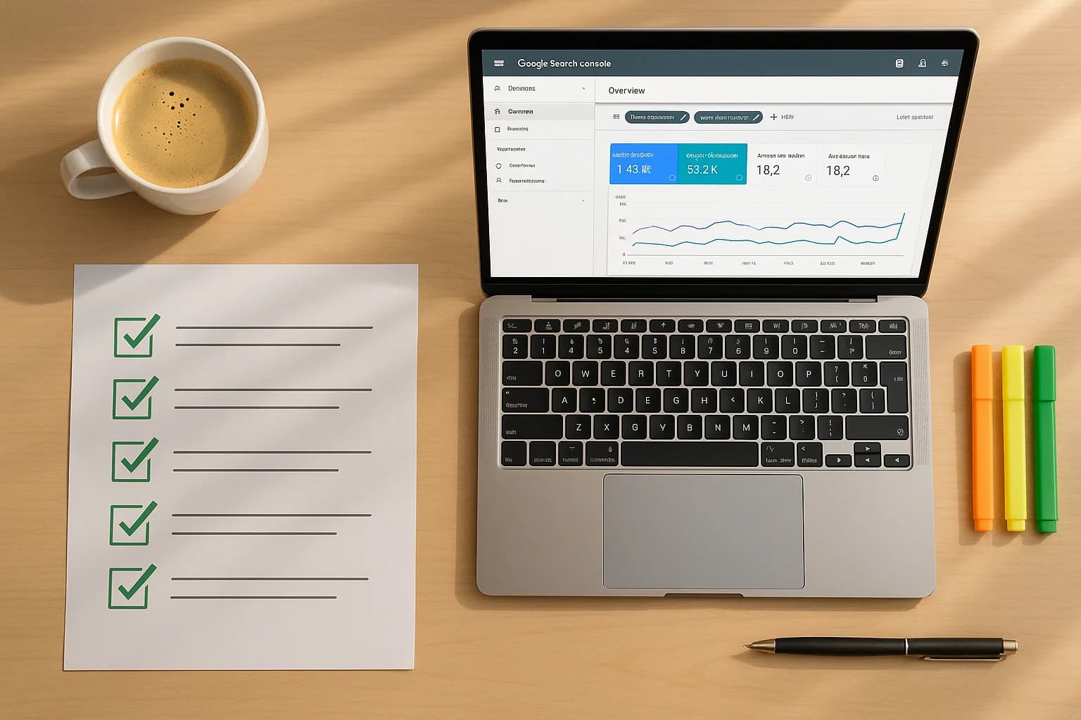 Checklist SEO complète pour lancement de site internet avec 40 points de verification