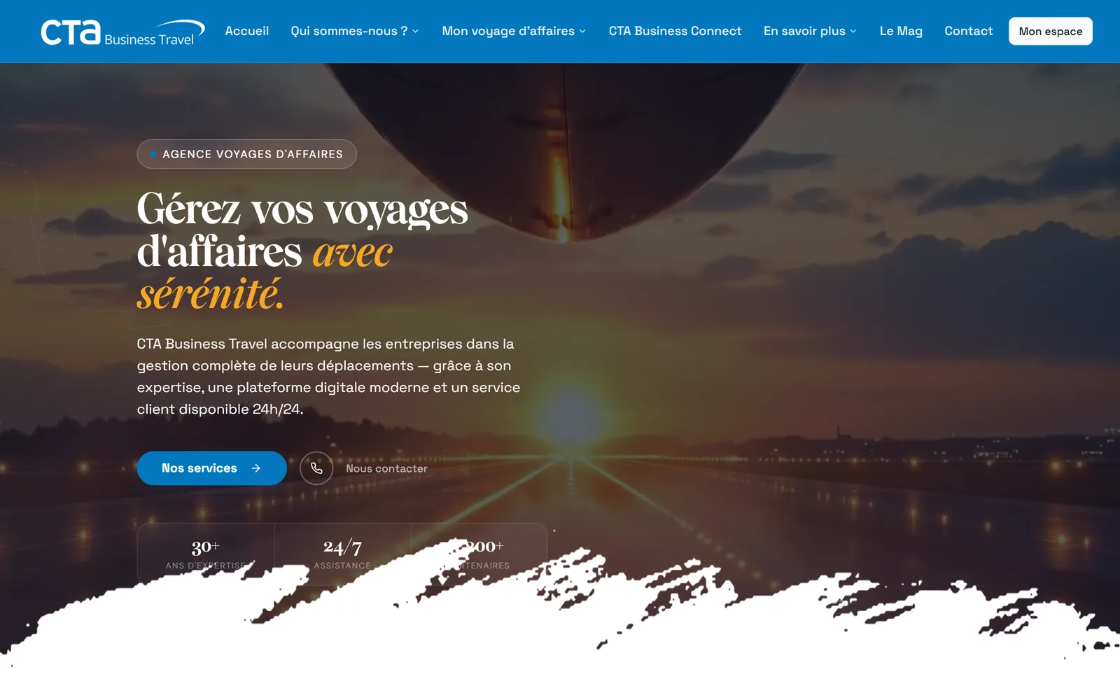 Site internet CTA Business Travel