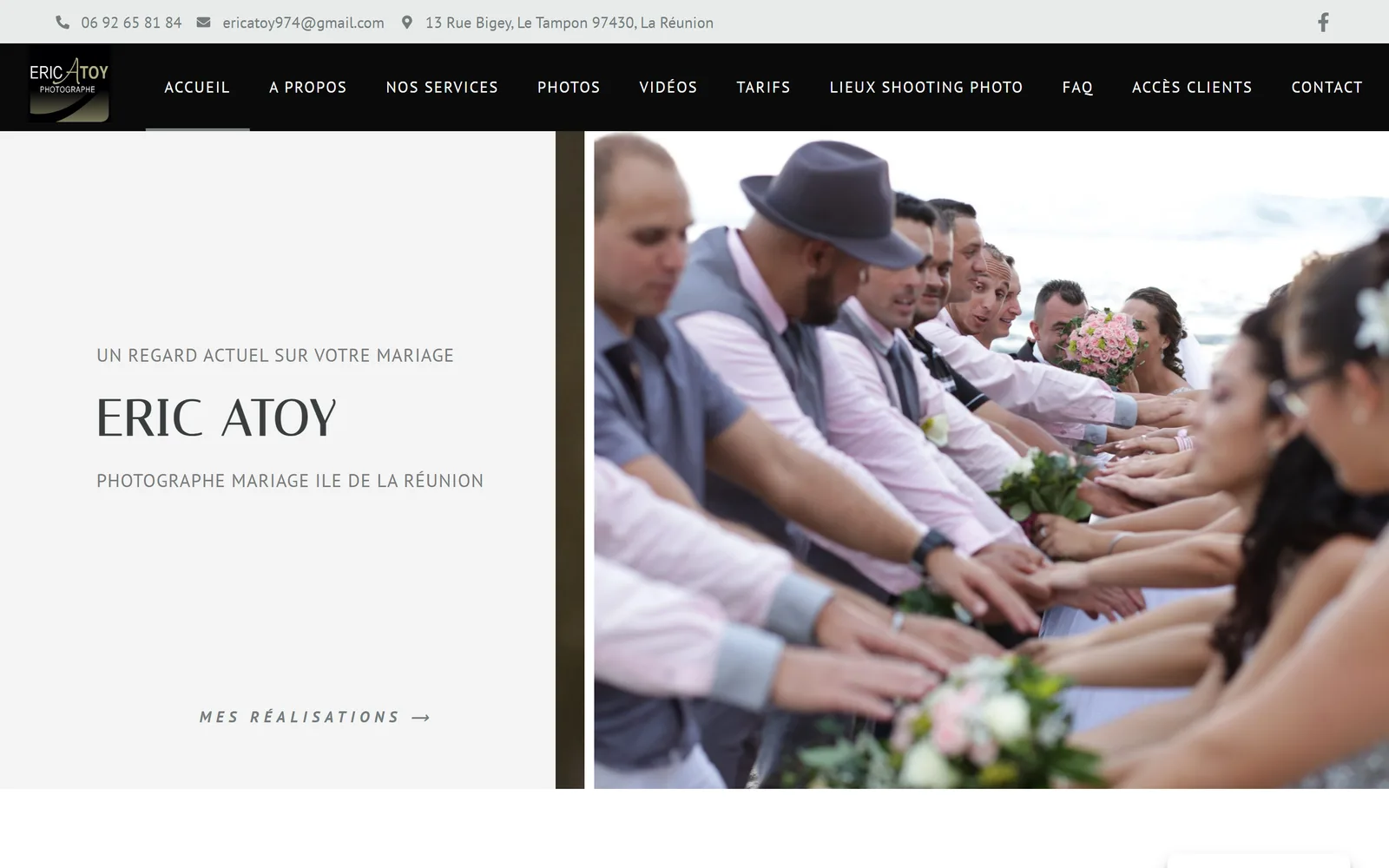 Site internet Eric Atoy Photographe