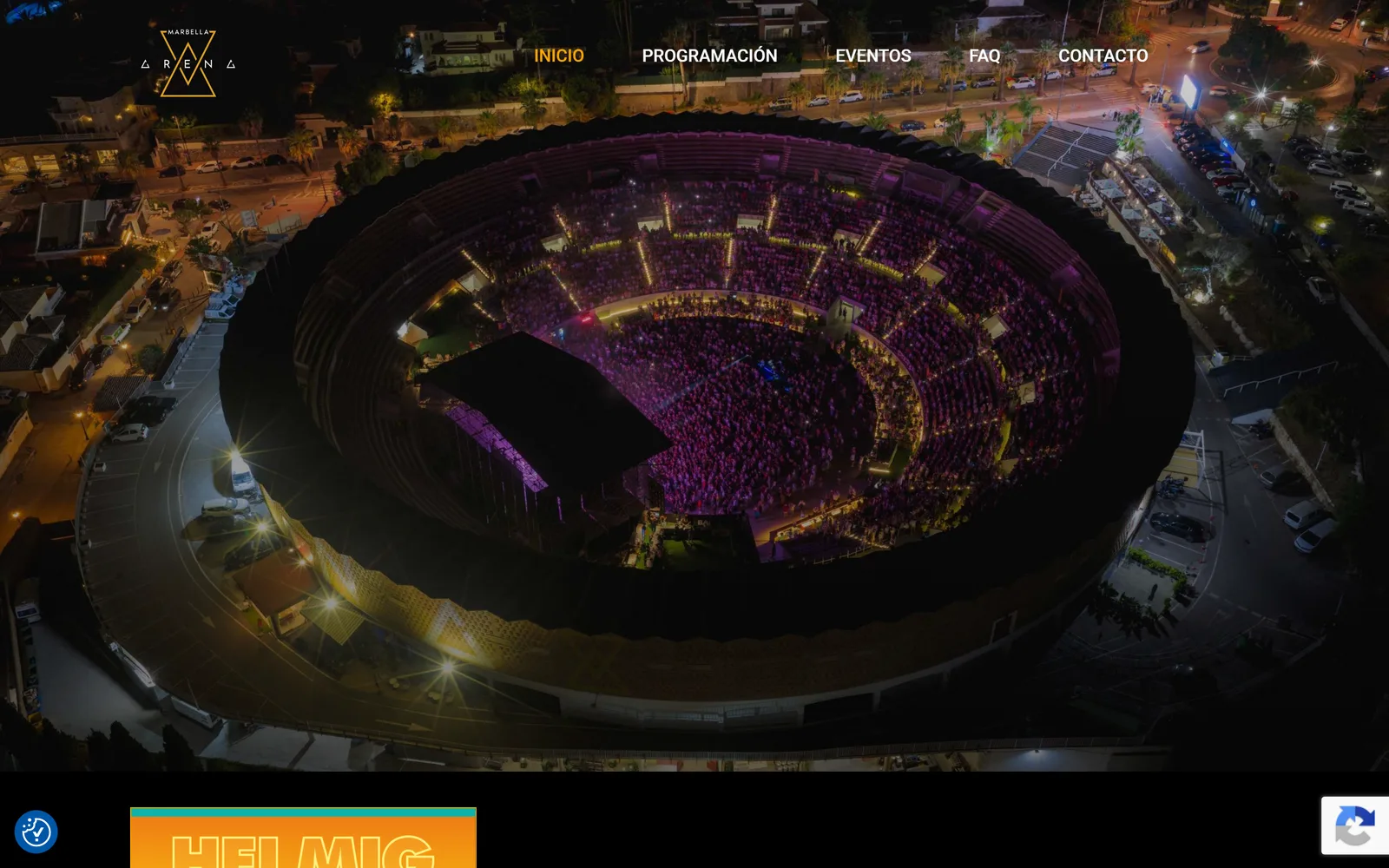 Site internet Marbella Arena