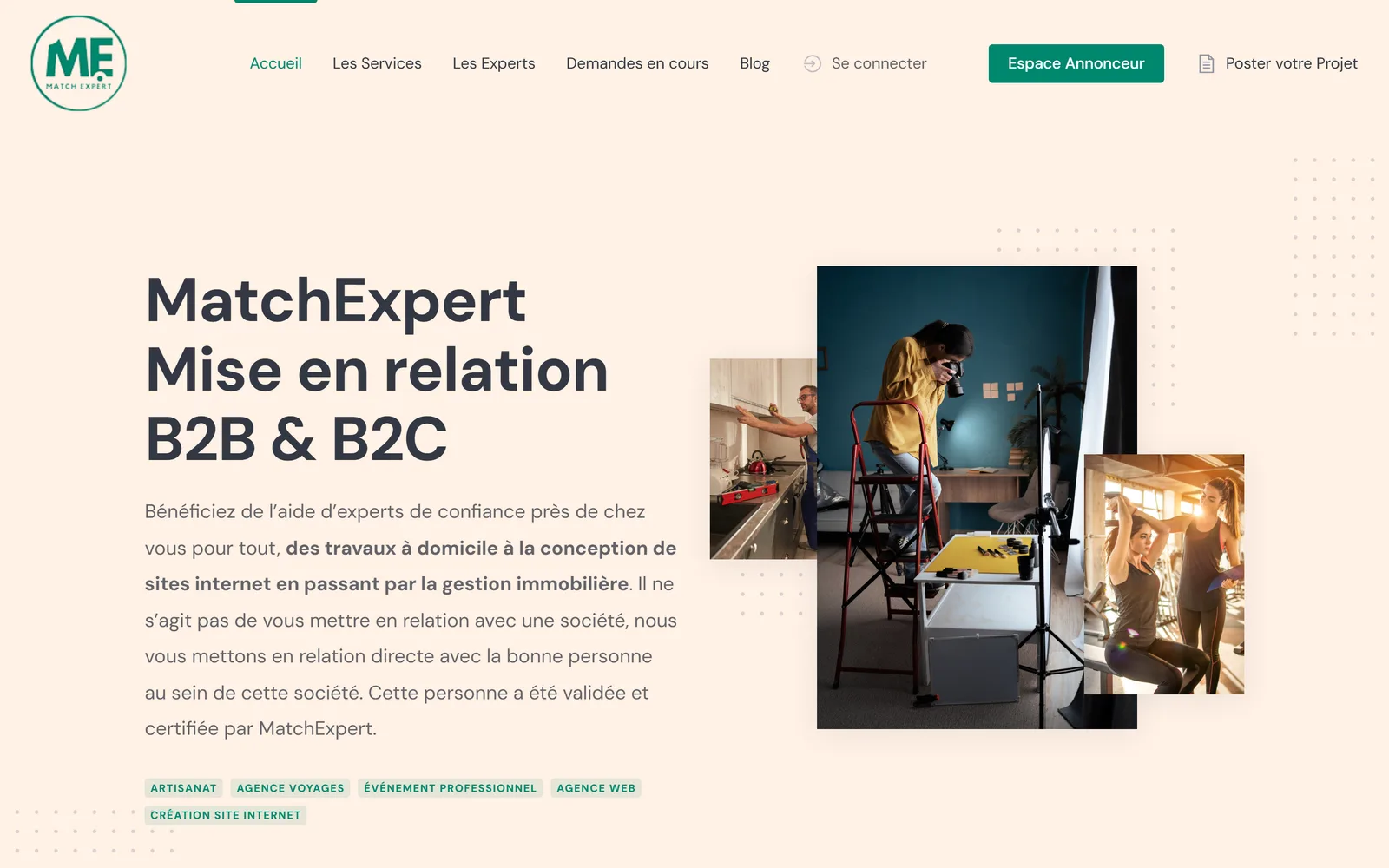 Site internet Match Expert