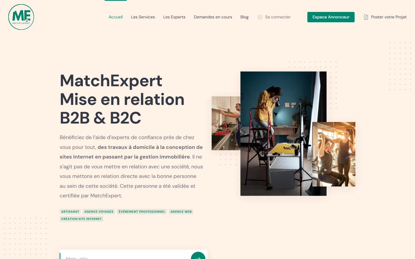 Site internet Match Expert