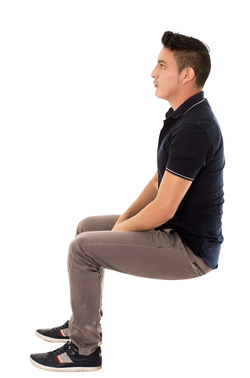 Personnage assis sur la carte