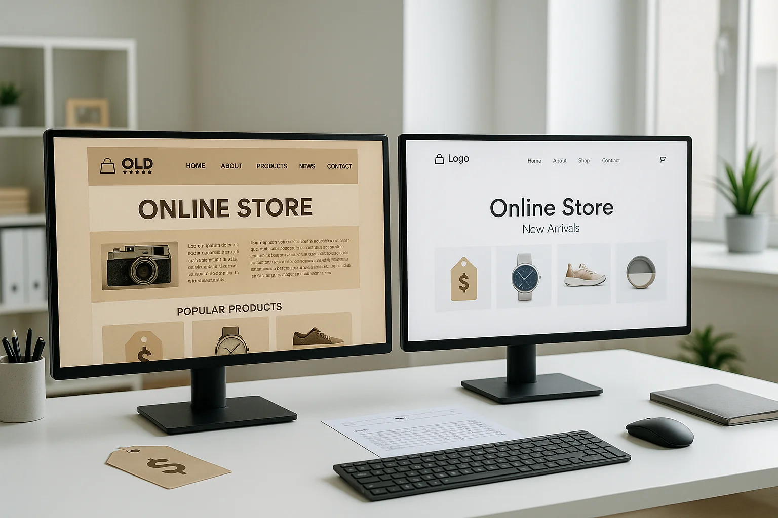 Comparatif coûts refonte vs création de site