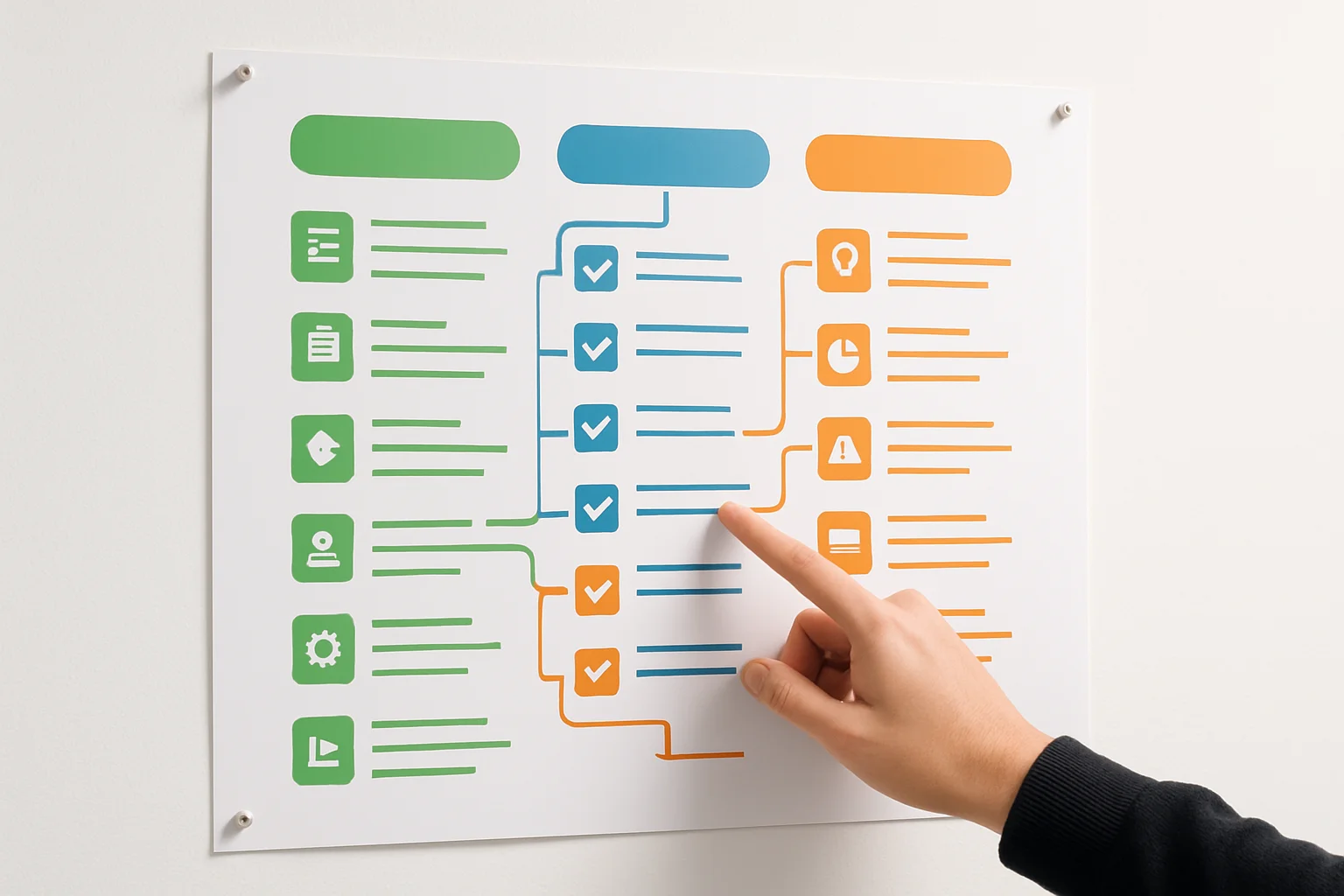 Infographie checklist SEO en 40 points organises par categorie technique on-page et contenu