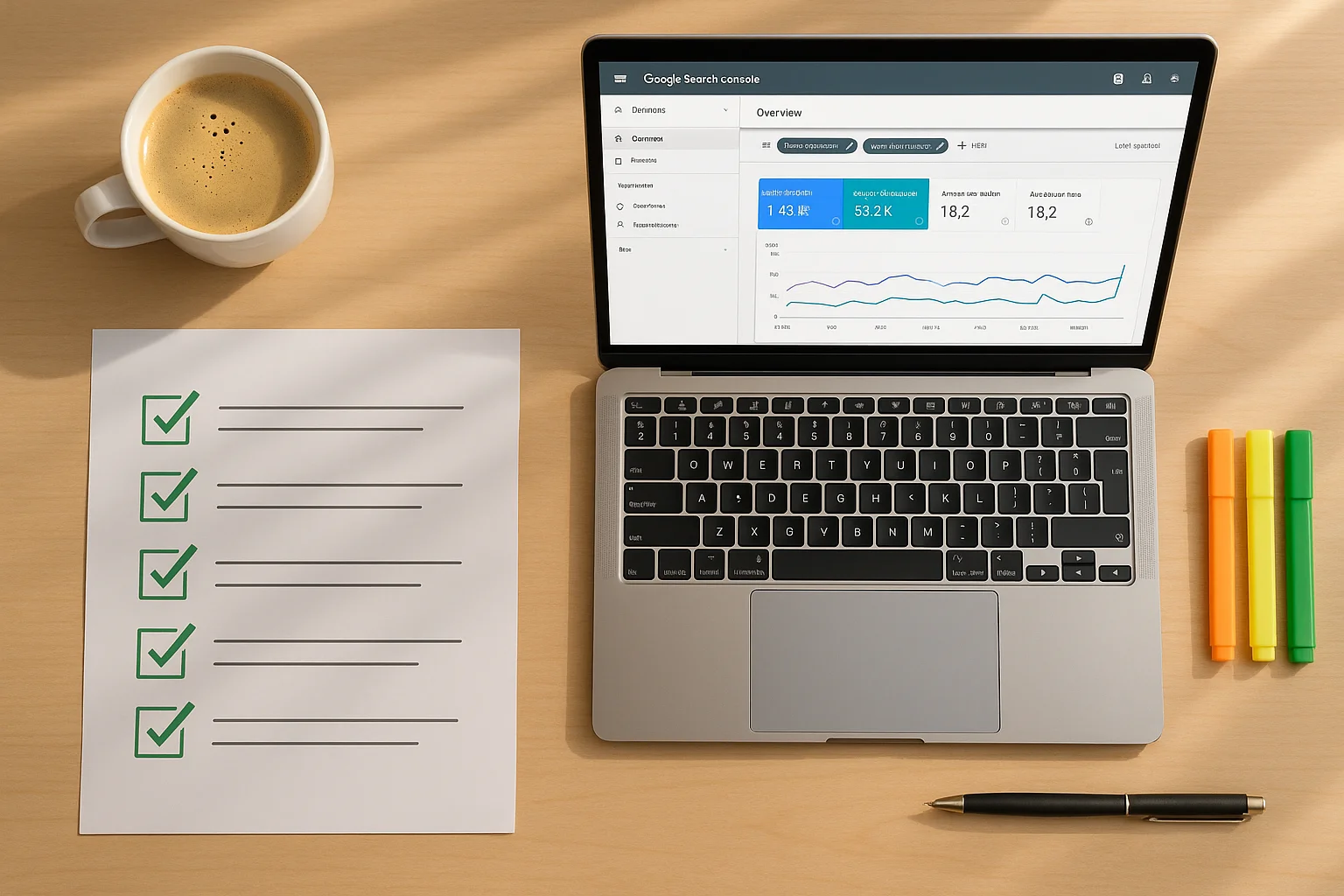 Checklist SEO complète pour lancement de site internet avec 40 points de verification