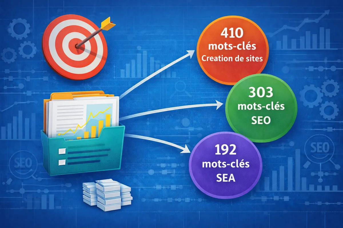 Couverture des mots-clés longue traîne par les pages programmatiques
