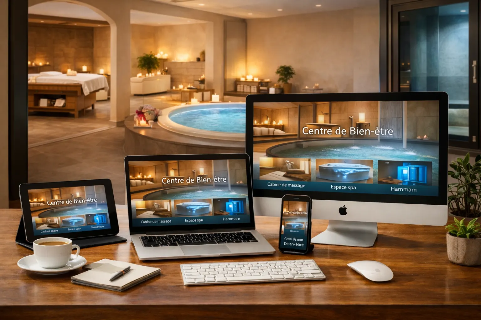 Création site internet pour un centre de bien-être