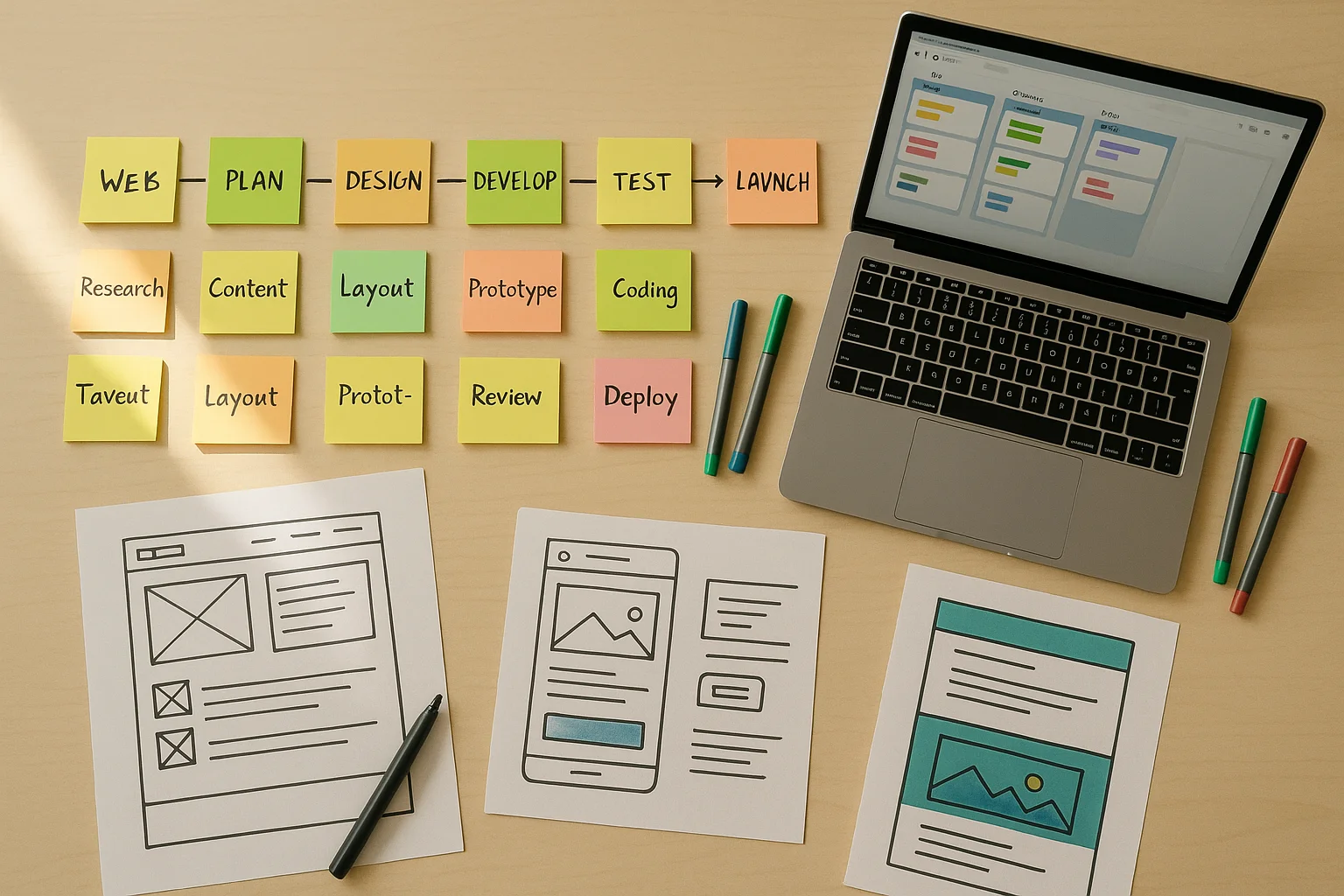 Les étapes clés de la création d'un site internet de A à Z en 2026