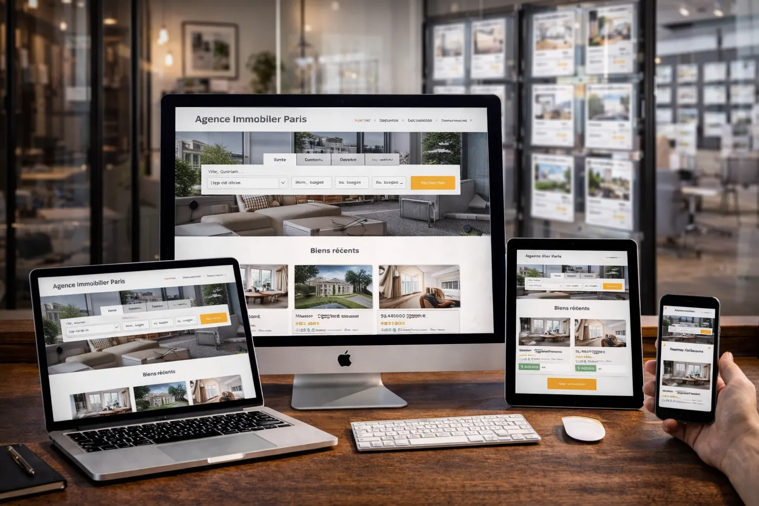 Création de site internet pour agence immobilière – agence web Clickzou
