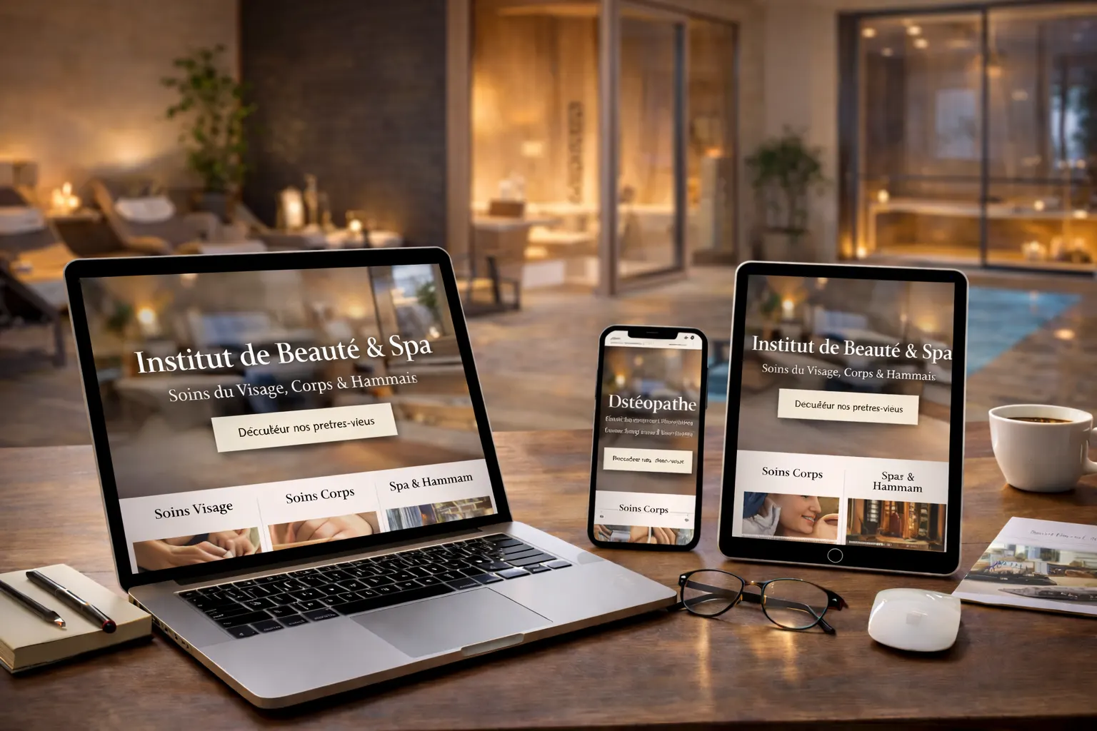 Cabinet de thérapeute lumineux et apaisant, espace de bien-être conçu pour accueillir les patients dans un cadre de confiance et de sérénité