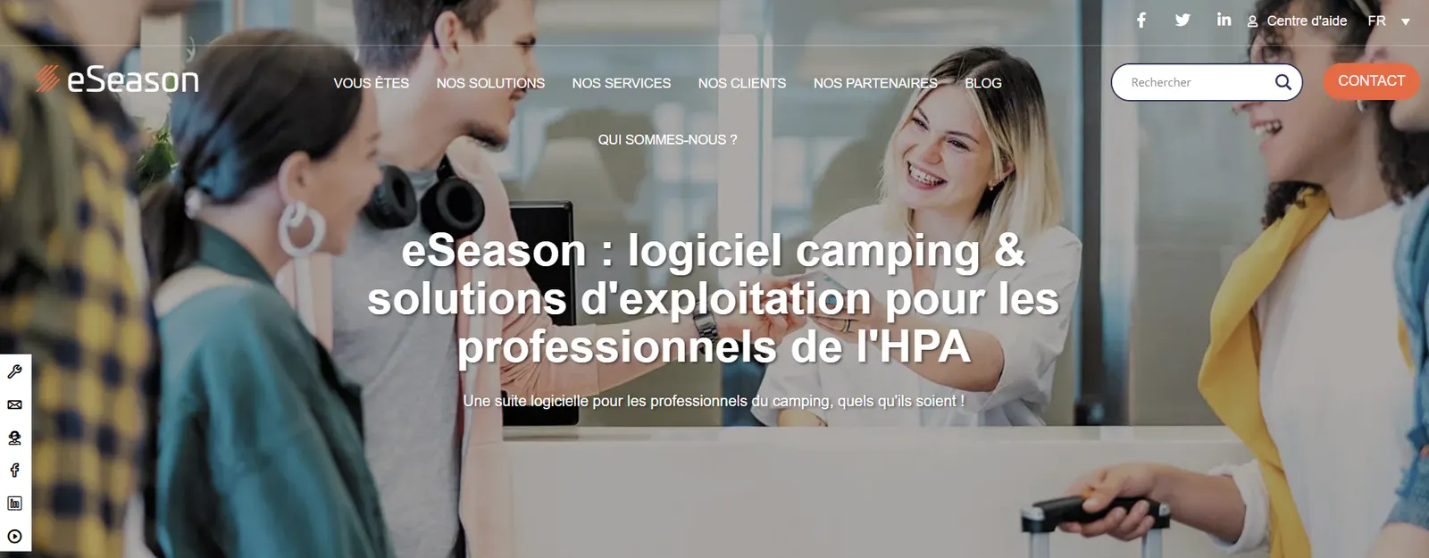 Logiciel eSeason pour la gestion des réservations de camping