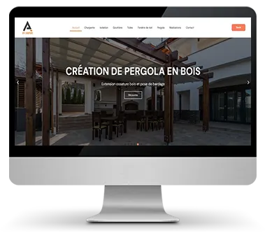 Exemple de site internet artisan charpentier ATB Charpente