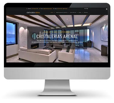 Exemple de site internet artisan verrerie Cristalieras Arenal
