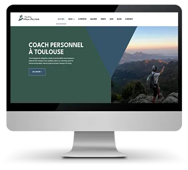 Exemple de site internet coach sportif Paul Peltier