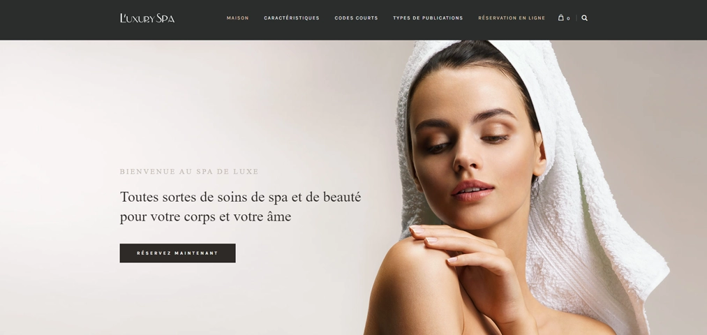 Exemple de site internet pour centre de bien-être