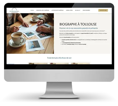 Exemple de site internet praticien bien-etre avec design apaisant