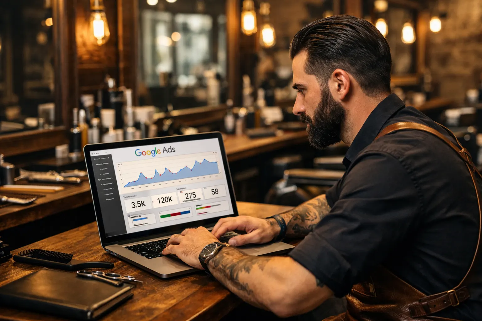 Google Ads pour barbier : campagnes performantes et rentables