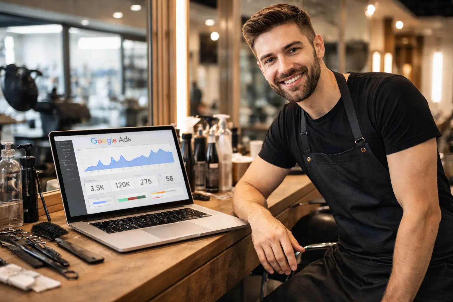 Google Ads pour coiffeur : campagnes performantes et rentables