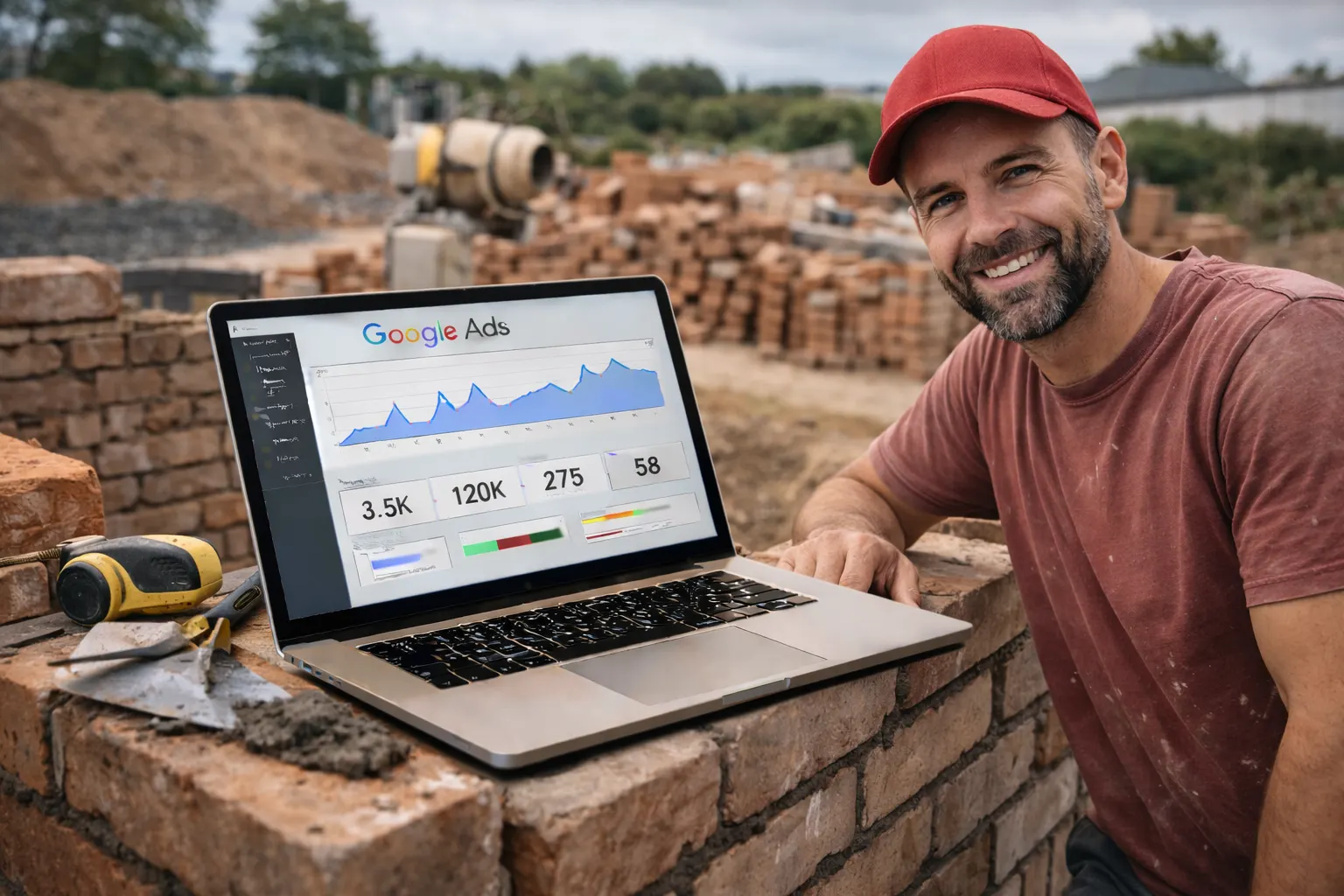 Google Ads pour maçon : campagnes performantes et rentables
