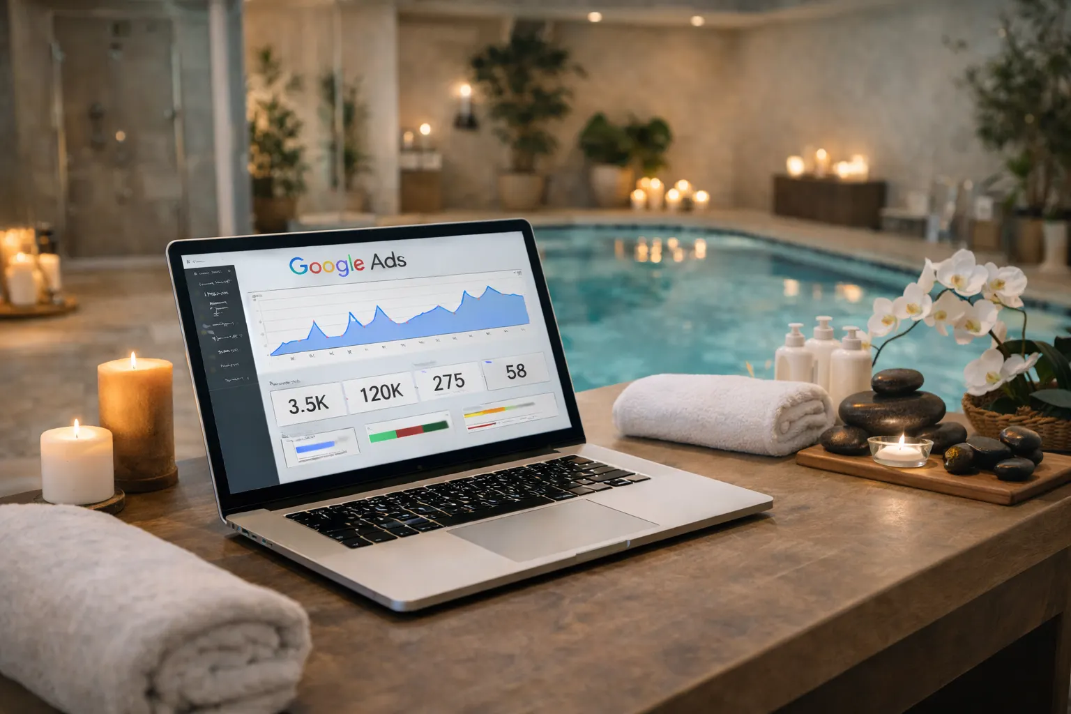 Google Ads pour spa bien etre : campagnes performantes et rentables