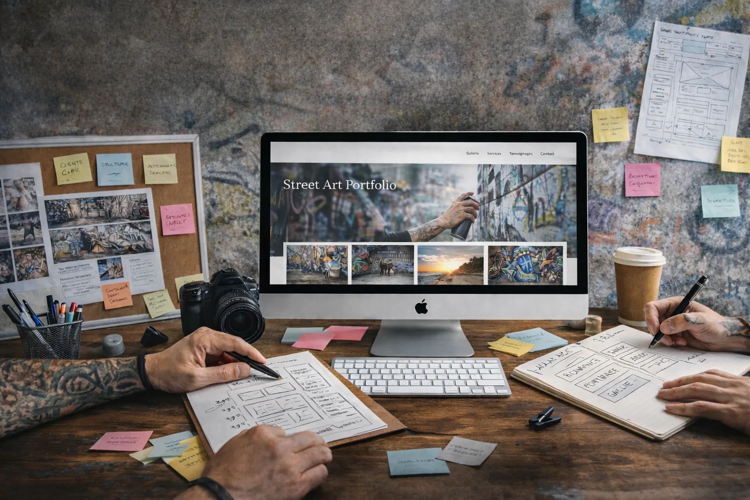 Maquettes UX/UI sur mesure pour le site internet d'un photographe