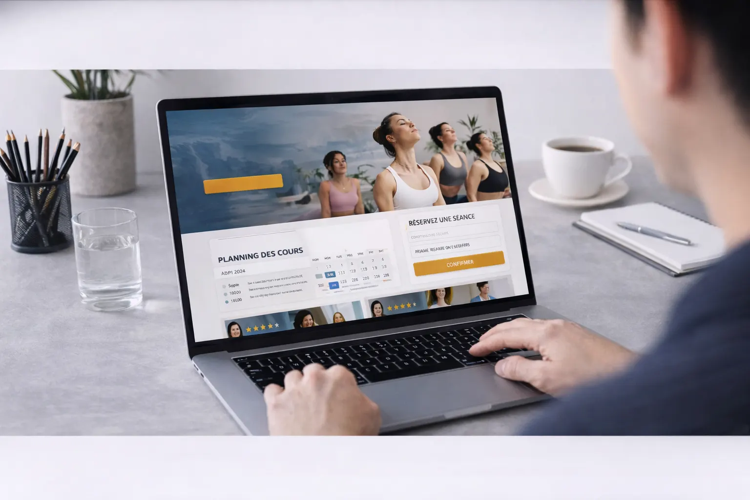 Maquettes UX/UI pour le site web d'un coach sportif