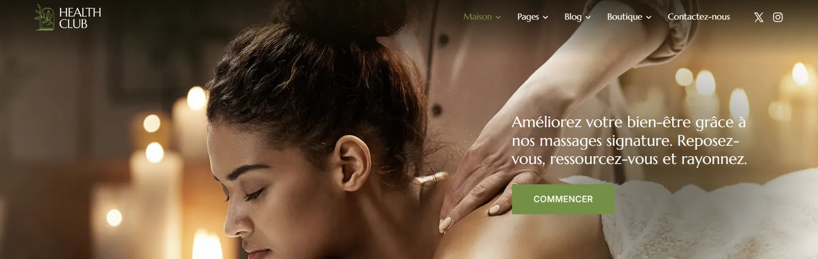 Modernisation de site internet pour centre de bien-être