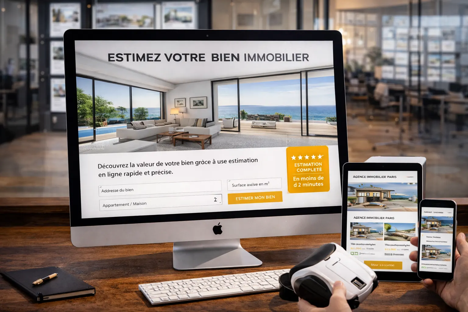 Module d'estimation en ligne pour capter des vendeurs immobiliers