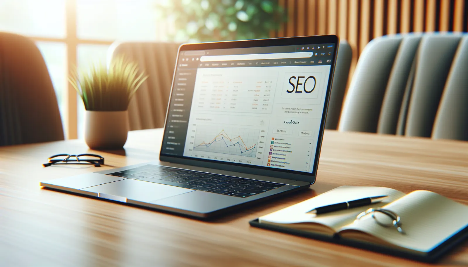 Concept de référencement local, commerce électronique.