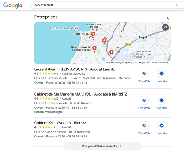 SEO local et transactionnel préservé face à Google SGE