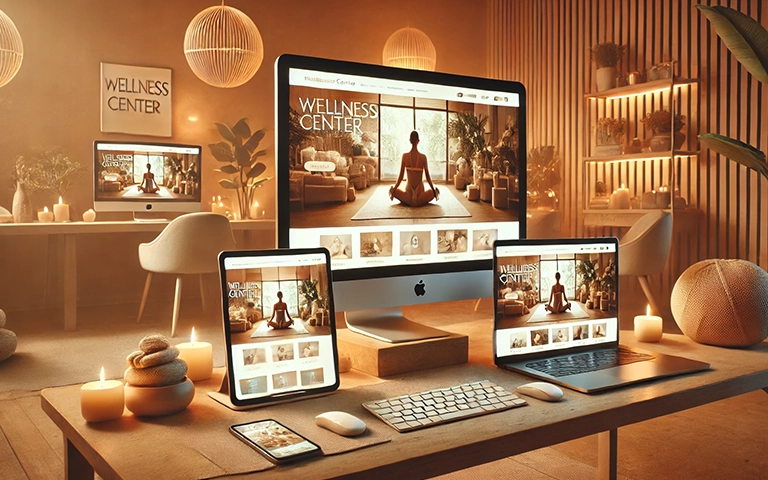 Site web responsive centre bien-être