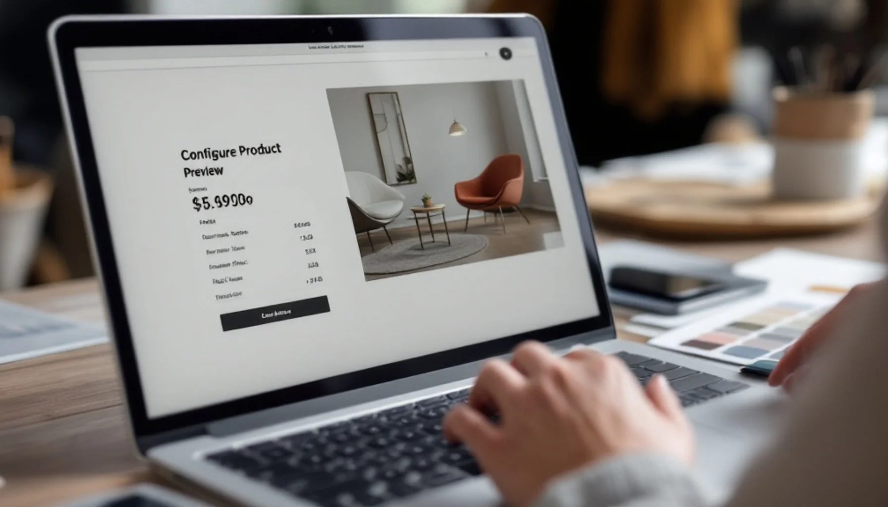 Application web Configurateur de produit — développée par Clickzou à Toulouse