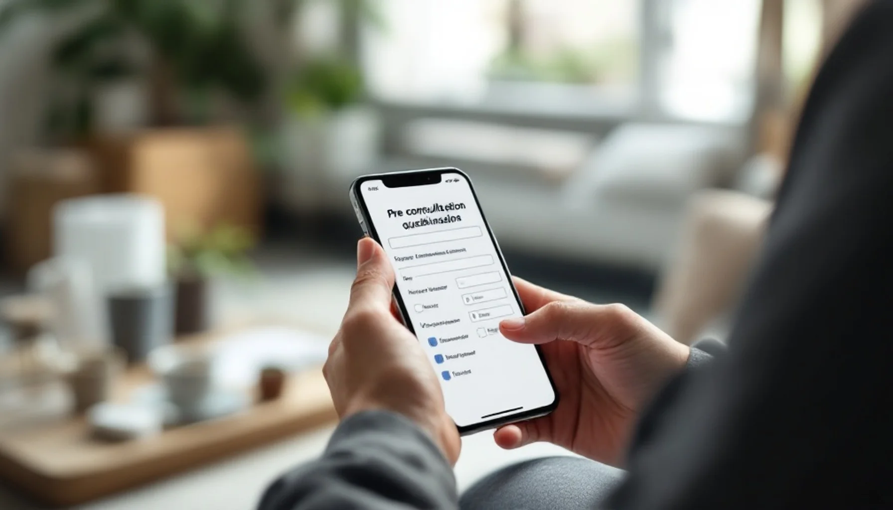 Application web Questionnaire de pré-consultation — développée par Clickzou à Toulouse