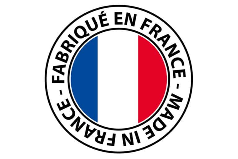Icône "Fabriqué en France" avec le drapeau français