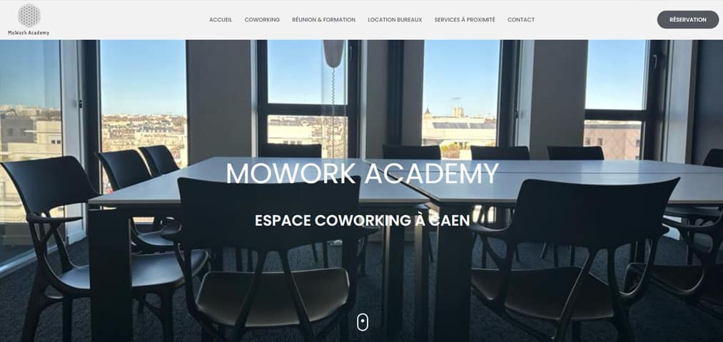 Création d'un site vitrine pour un espace de coworking à Caen